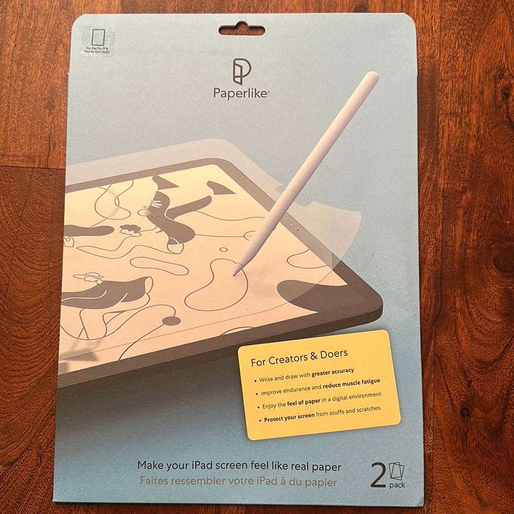 PaperLike iPad Screen Protectors for Creators & Doers 2-PACK Sealed/Unsealed
